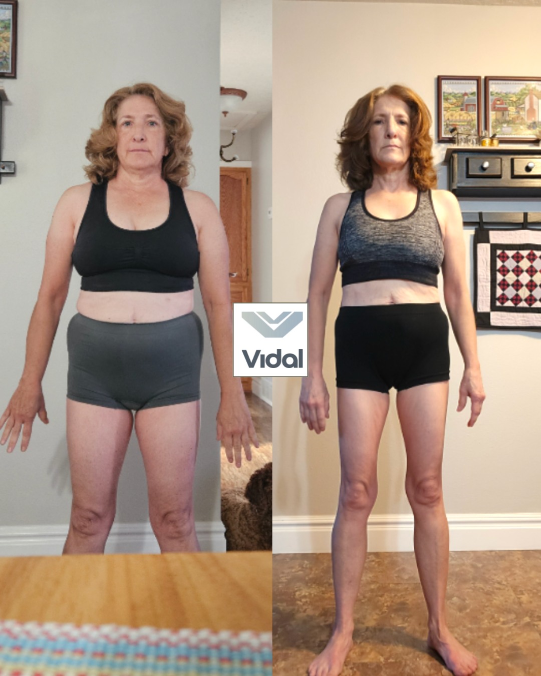 Ginger’s original before and after coaching comparison