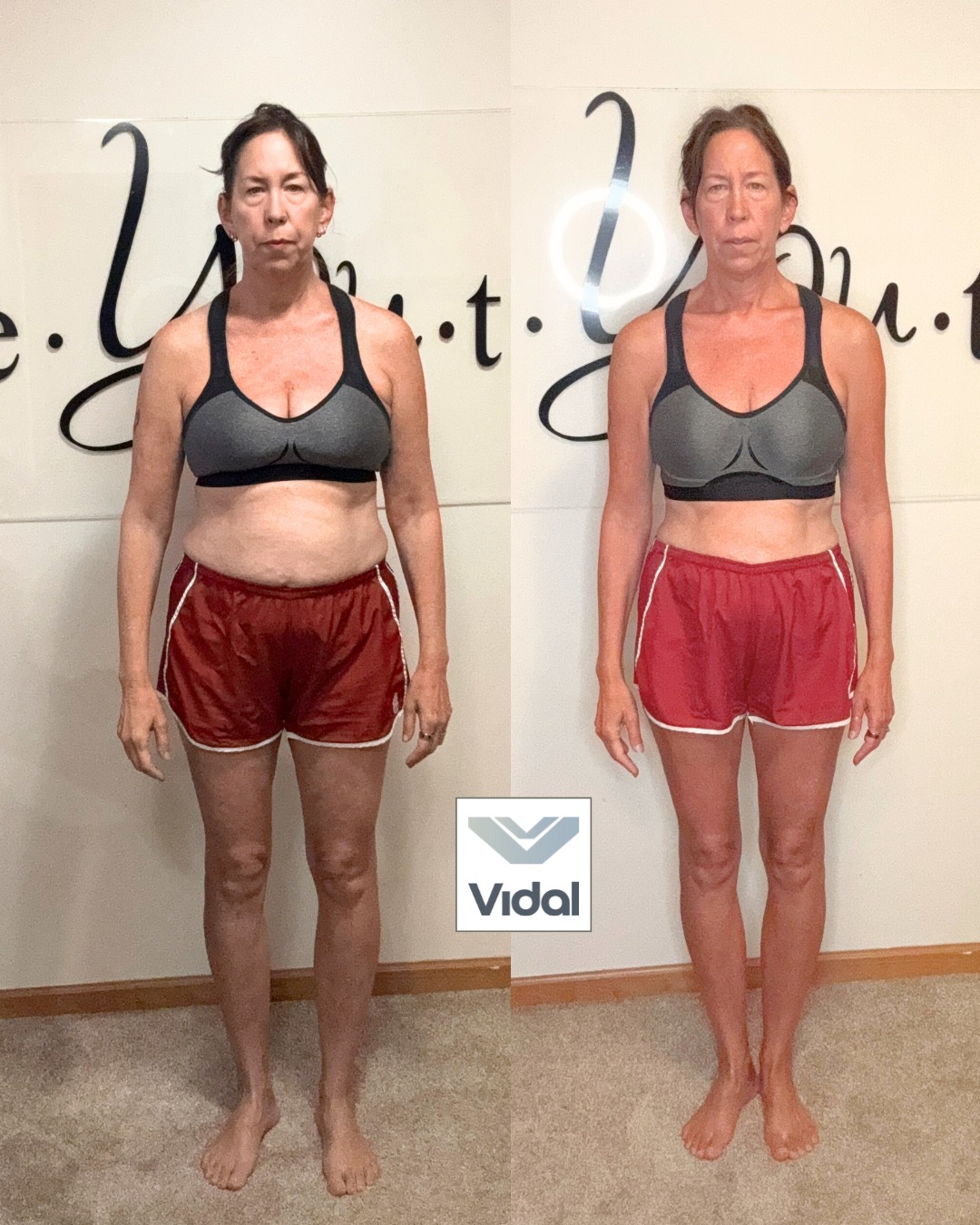 Carol’s original before and after coaching comparison